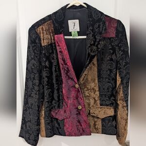 Times seven Todd Oldham Velvet Blazer